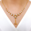 Graceful Refined Orb 22k Gold Necklace