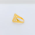 Dainty Bright Heart Adorned 22k Gold Ring