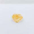 Decorative Heart Shape 22k Gold Ring