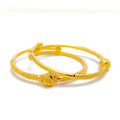 22k-gold-Graceful Traditional Baby Bangle Pair