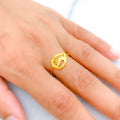 Contemporary Lightweight 22k Gold Ring