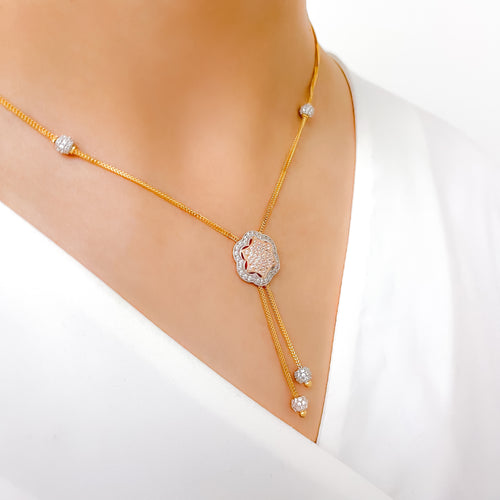 Bright Ritzy Star 22k Gold Necklace