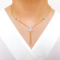 Dainty Lightweight CZ 22k Gold Necklace