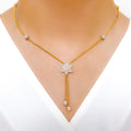 Dainty Lightweight CZ 22k Gold Necklace