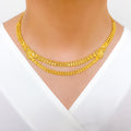 Chic Beaded Two 22k Gold Lara Set