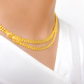 Chic Beaded Two 22k Gold Lara Set