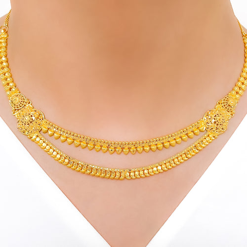 Traditional Two Lara 22k Gold Set