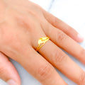 Modest Curved 22k Gold Ring