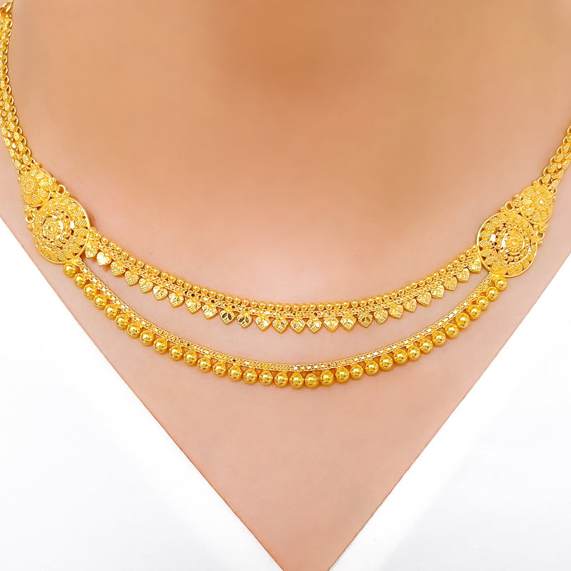 Beautiful Bead-Lined 22k Gold Lara Set