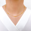 Classy Beaded Necklace 22k Gold Set