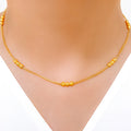 Classy Beaded Necklace 22k Gold Set