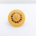 Traditional Meena Statement Ring