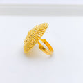 Twirling Mango Accented Statement Ring
