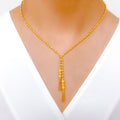 Fancy Asymmetrical Necklace 22k Gold SetFancy Asymmetrical Necklace 22k Gold Set