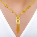 Elevated Mesh Circles Necklace Set