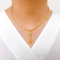 Lightweight Fancy Necklace 22k Gold Set