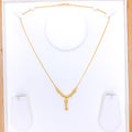 Dressy Accented Hanging 22k Gold Necklace