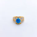 Royal Turquoise + CZ Ring