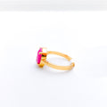 Sleek Bezel Ruby Ring