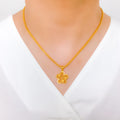 Graceful Star 22k Gold Pendant Set