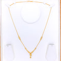 Dainty Disco Drop 22k Gold Necklace