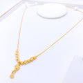 Posh Glossy Bead 22k Gold Necklace