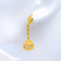 Ethereal Floral Hanging 22k Gold Choker Set