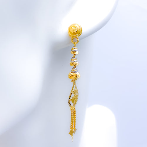 Convertible Clover Tassel Hanging Top Earrings