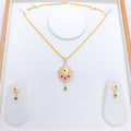 Decorative CZ Pendant Set