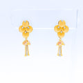 Stunning Matte Finish Flower Earrings