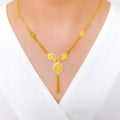 Classic Dangling Coin 22k Gold Necklace Set