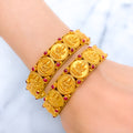 Royal Lakshmi 22k Gold Coin Bangles