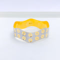 Elevated Polka Dot 22k Gold Bangle