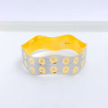 Elevated Polka Dot 22k Gold Bangle