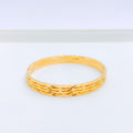 Radiant High Finish Set of 4 22k Gold Bangles