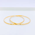 Radiant High Finish Pair 22k Gold Bangles