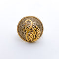 Trendy Antique Leaf 22k Gold Ring