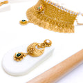 Decorative Kundan Antique Choker 22k Gold Set