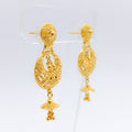 Shimmering Tassel Hanging Earrings