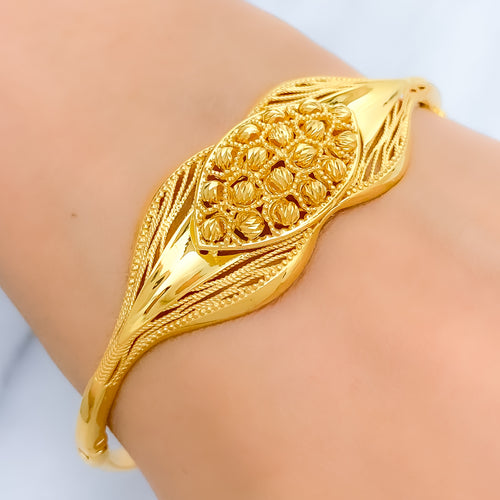 Radiant Marquise Ball Bangle Bracelet