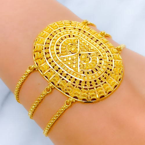 Oval Dome Statement Bracelet