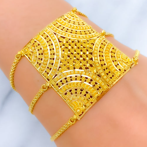 Intricate Jali Statement Bracelet