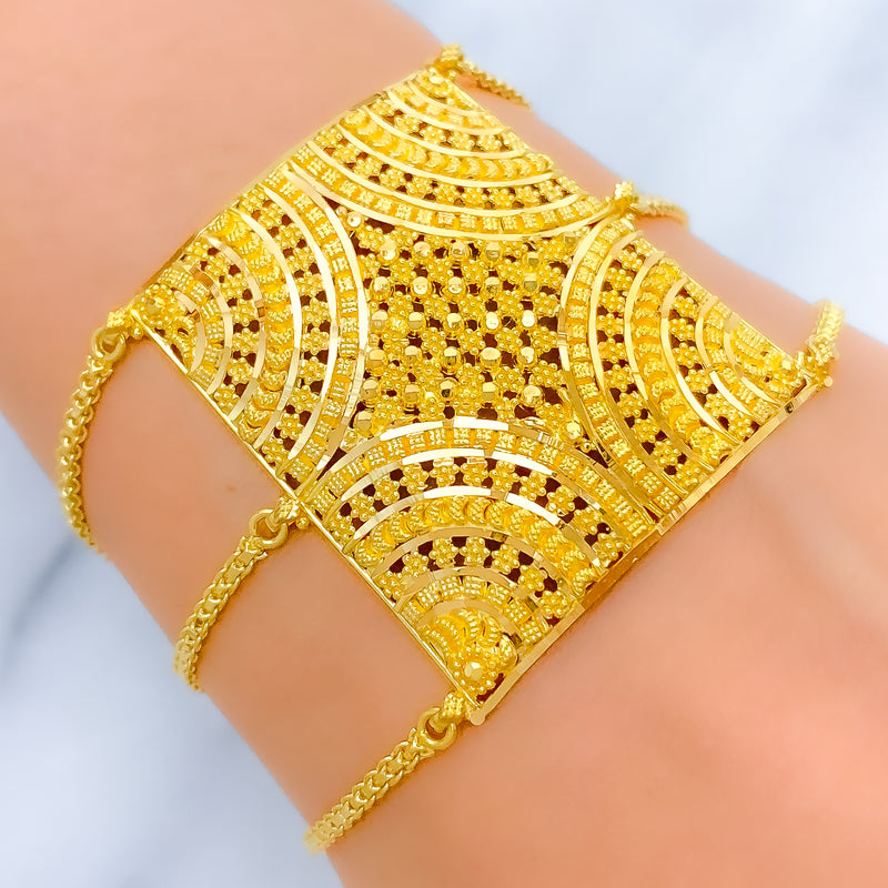 Intricate Jali Statement Bracelet