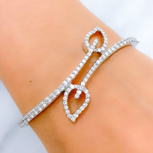 Elegant Diamond + 18k Gold Bracelet