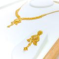 22k-gold-dressy-v-shaped-flower-necklace-set