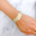 Elevated Polka Dot 22k Gold Bangle