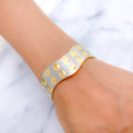 Elevated Polka Dot 22k Gold Bangle