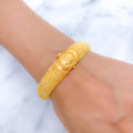 Elegant Beaded 22k Gold Bangle