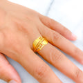 Exquisite Striped Ring