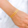 Radiant High Finish Pair 22k Gold Bangles